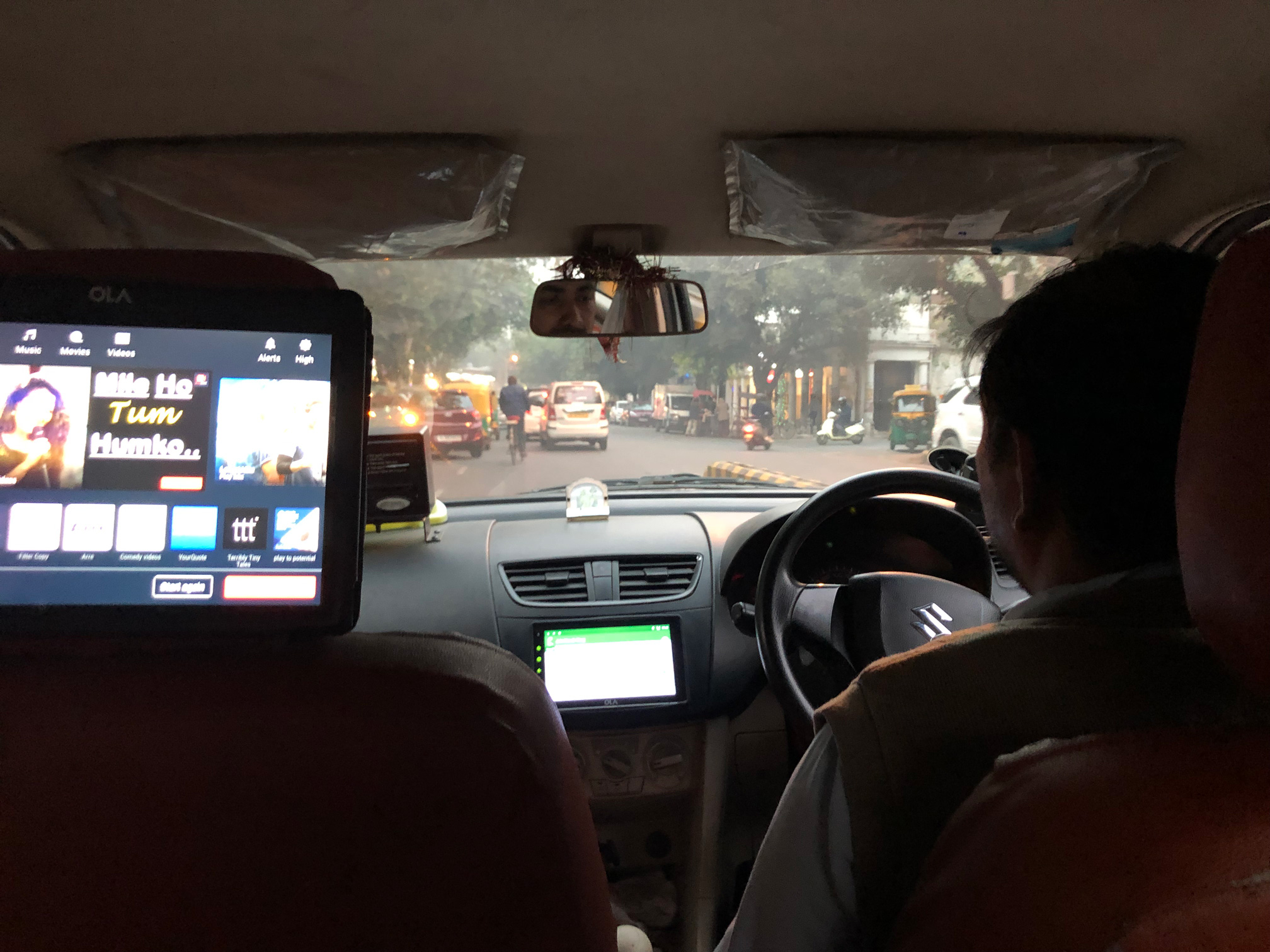 In an Ola cab